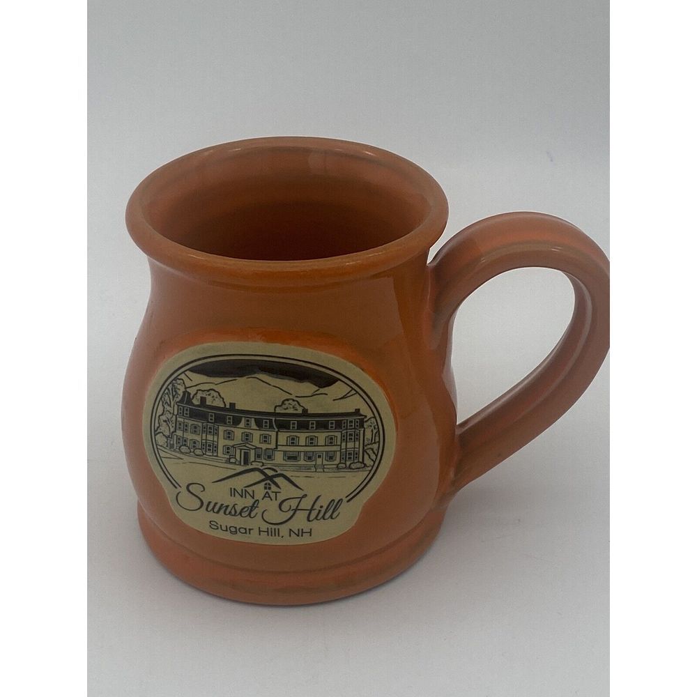 Deneen Pottery Hand Thrown Mug Inn At Sugar Hill, Sugar‎ Hill NH Orange 2016
